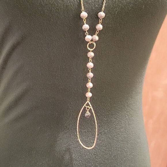 Velvet Torch Olive Midi Tank Dress With New Chicos Necklace Sz L - Picture 3 of 11